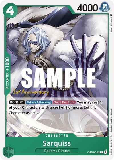 Sarquiss #OP05-026 Awakening of the New Era: 1st Anniversary Tournament Cards