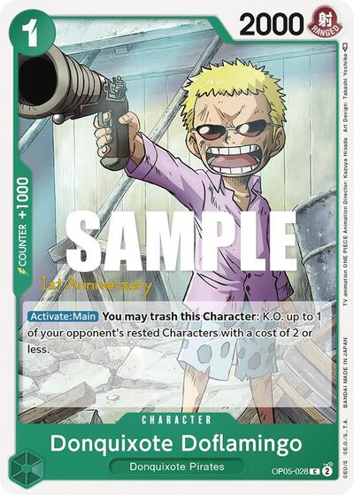 Donquixote Doflamingo #OP05-028 Awakening of the New Era: 1st Anniversary Tournament Cards