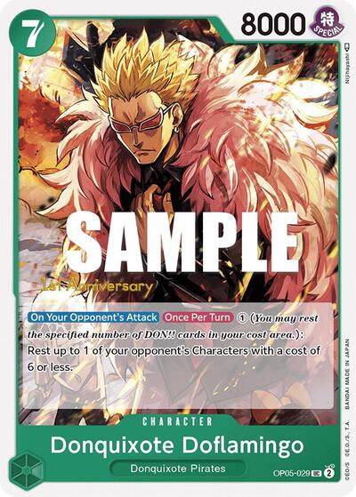 Donquixote Doflamingo #OP05-029 Awakening of the New Era: 1st Anniversary Tournament Cards