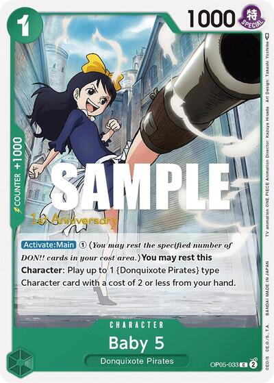 Baby 5 #OP05-033 Awakening of the New Era: 1st Anniversary Tournament Cards