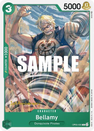 Bellamy #OP05-035 Awakening of the New Era: 1st Anniversary Tournament Cards