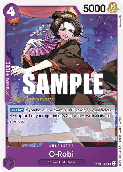 O-Robi #OP05-063 Awakening of the New Era: 1st Anniversary Tournament Cards