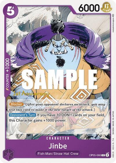 Jinbe #OP05-066 Awakening of the New Era: 1st Anniversary Tournament Cards