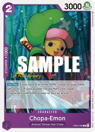 Chopa-Emon #OP05-068 Awakening of the New Era: 1st Anniversary Tournament Cards