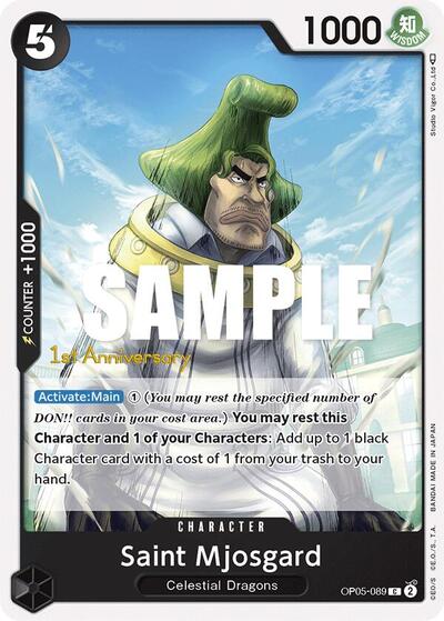Saint Mjosgard #OP05-089 Awakening of the New Era: 1st Anniversary Tournament Cards