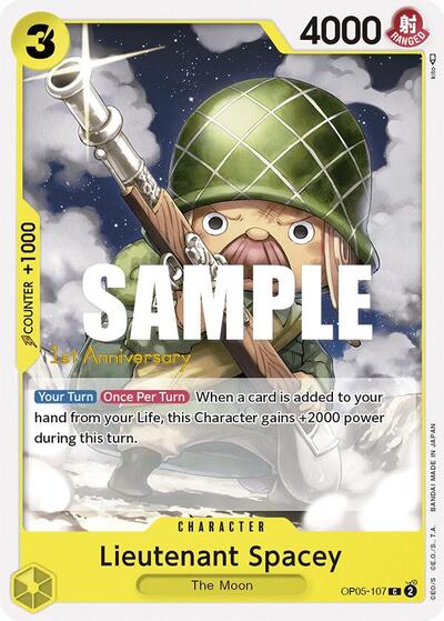 Lieutenant Spacey #OP05-107 Awakening of the New Era: 1st Anniversary Tournament Cards