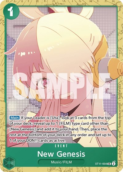 New Genesis (Starter Deck 11: Uta Deck Battle) #ST11-004 One Piece Promotion Cards