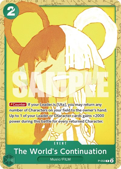 The World's Continuation (Starter Deck 11: Uta Deck Battle) #P-059 One Piece Promotion Cards