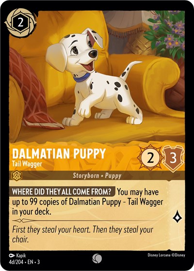 Dalmatian Puppy - Tail Wagger (4d/204) #4D Into the Inklands