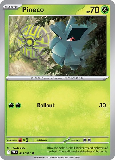 Pineco #1 Paldean Fates