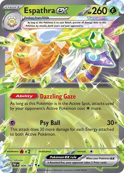 Espathra ex #6 Paldean Fates