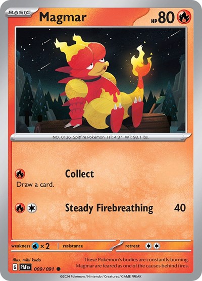Magmar #9 Paldean Fates