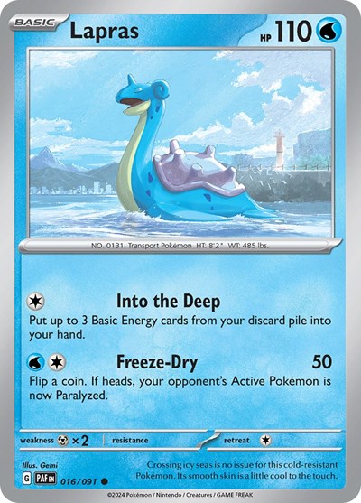 Lapras #16 Paldean Fates