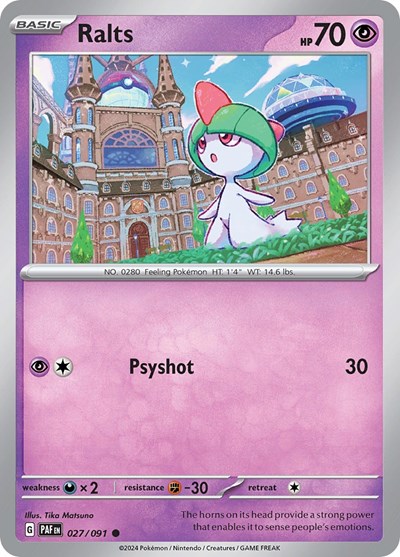 Ralts #27 Paldean Fates