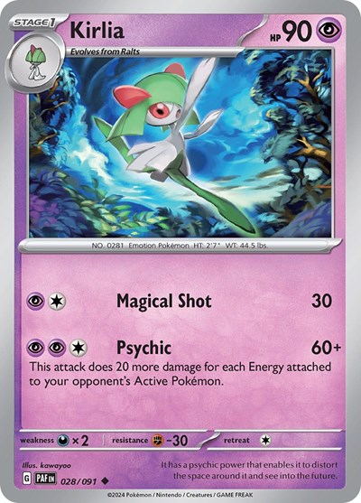 Kirlia #28 Paldean Fates