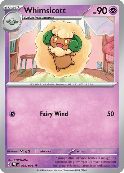 Whimsicott #35 Paldean Fates