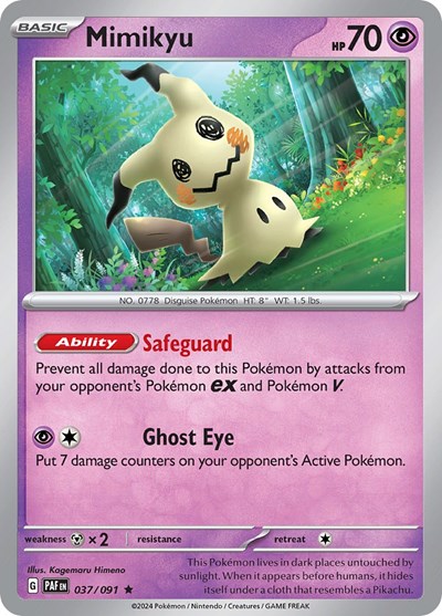 Mimikyu #37 Paldean Fates