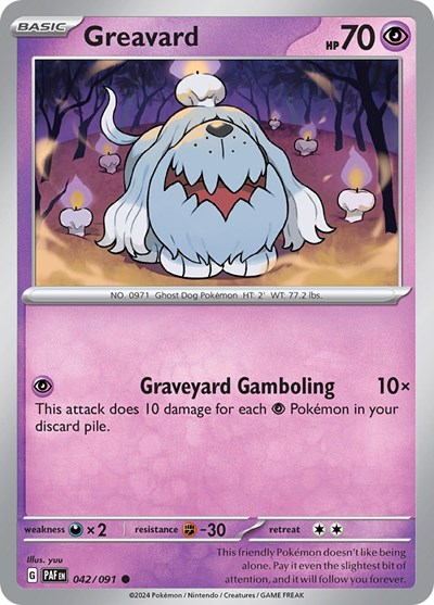 Greavard #42 Paldean Fates