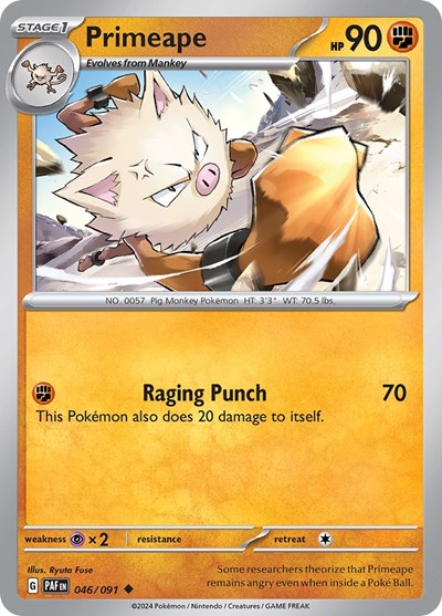 Primeape #46 Paldean Fates