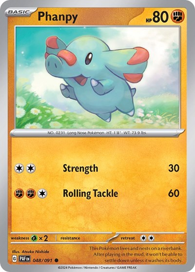 Phanpy #48 Paldean Fates