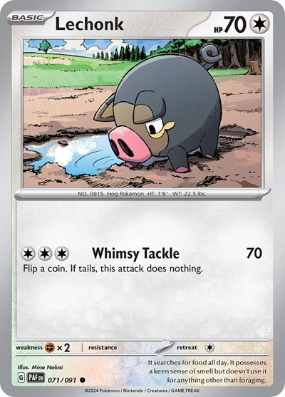 Lechonk #71 Paldean Fates