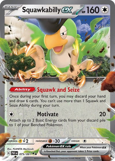 Squawkabilly ex #75 Paldean Fates