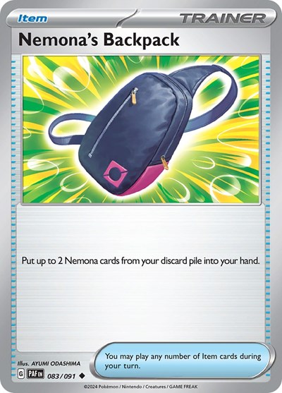 Nemona's Backpack #83 Paldean Fates