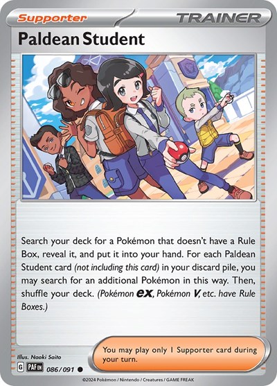 Paldean Student #86 Paldean Fates