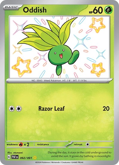 Oddish #92 Paldean Fates