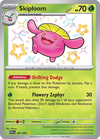 Skiploom #97 Paldean Fates