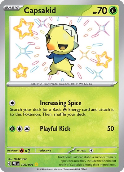 Capsakid #106 Paldean Fates
