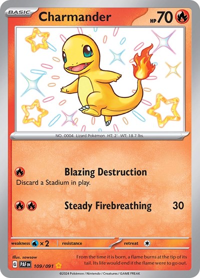Charmander #109 Paldean Fates