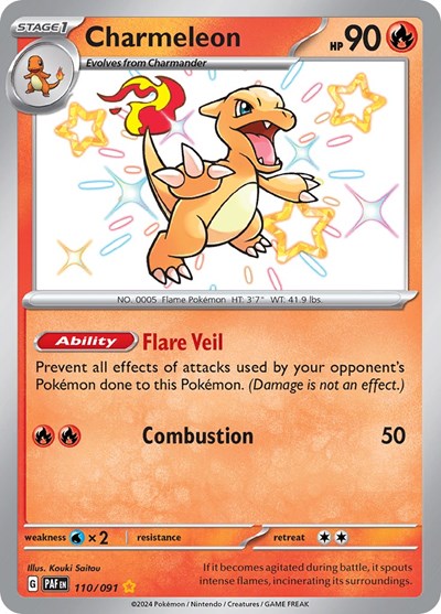 Charmeleon #110 Paldean Fates