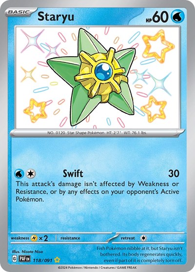 Staryu #118 Paldean Fates