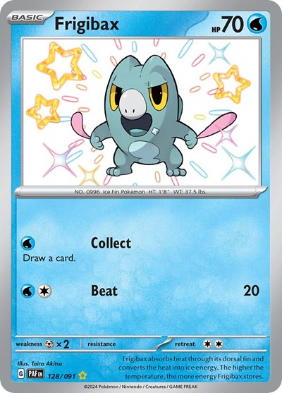 Frigibax #128 Paldean Fates
