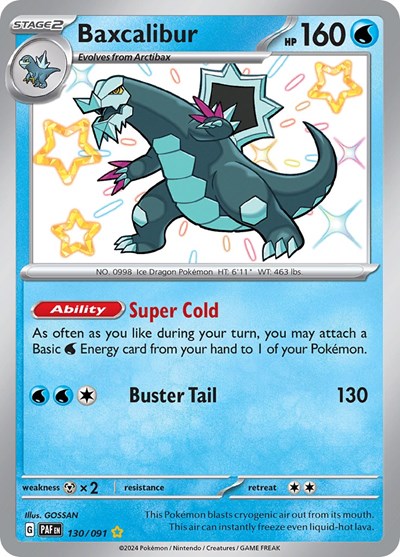Baxcalibur #130 Paldean Fates
