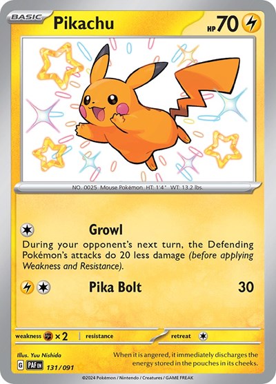 Pikachu #131 Paldean Fates