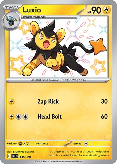 Luxio #136 Paldean Fates