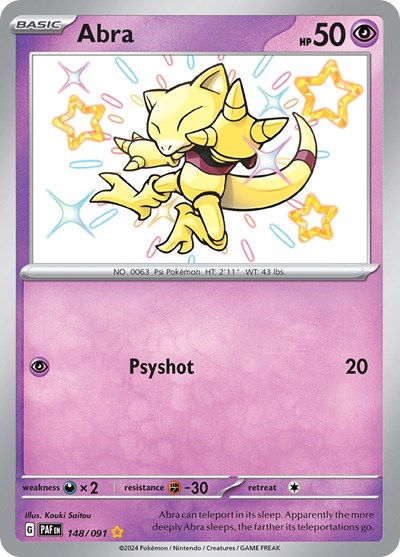 Abra #148 Paldean Fates
