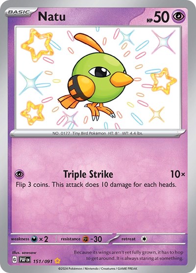 Natu #151 Paldean Fates