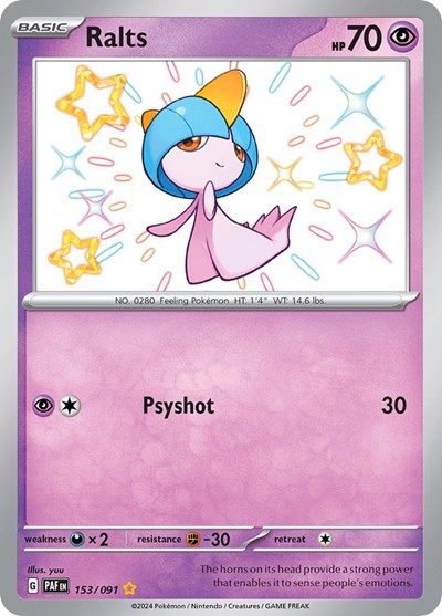 Ralts #153 Paldean Fates
