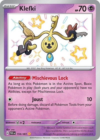 Klefki #159 Paldean Fates