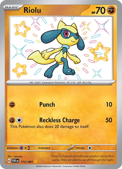 Riolu #173 Paldean Fates