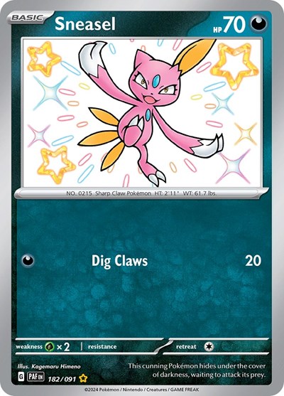 Sneasel #182 Paldean Fates
