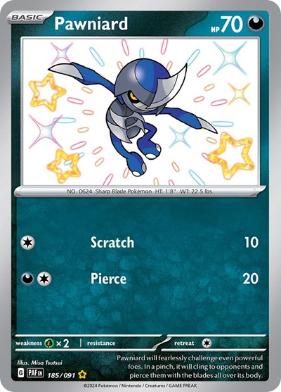 Pawniard #185 Paldean Fates