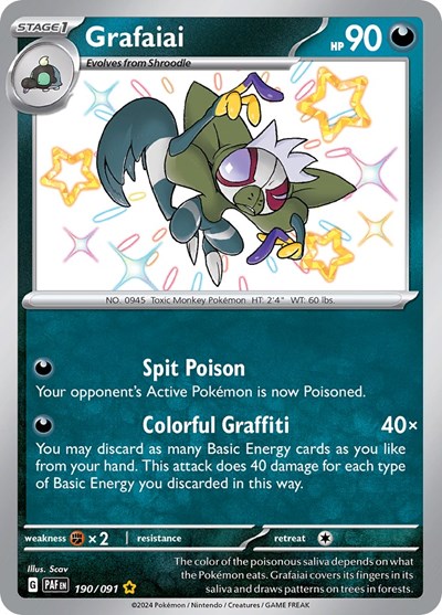 Grafaiai #190 Paldean Fates