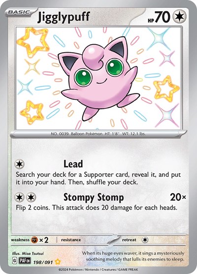 Jigglypuff #198 Paldean Fates