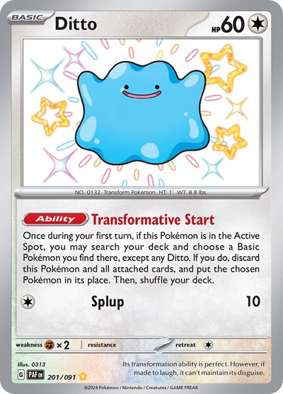 Ditto #201 Paldean Fates