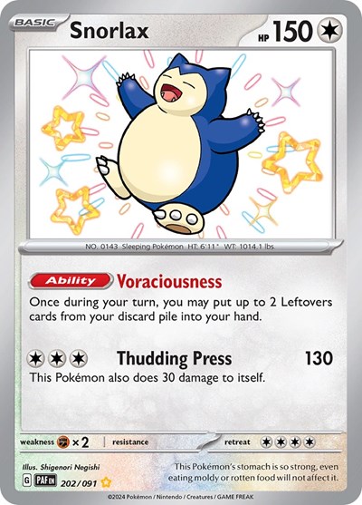 Snorlax #202 Paldean Fates
