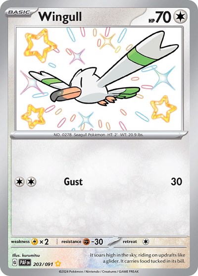 Wingull #203 Paldean Fates
